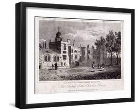 The Chapel at Charterhouse with Figures, Finsbury, London, 1817-Thomas Higham-Framed Giclee Print