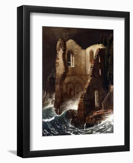 The Chapel; Die Kapelle, 1898-Arnold Bocklin-Framed Premium Giclee Print