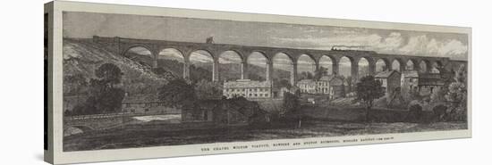 The Chapel Milton Viaduct, Rowsley and Buxton Extension, Midland Railway-null-Stretched Canvas