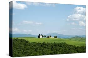 The Chapel of Our Lady of Vitaleta, Val D'Orcia, UNESCO World Heritage Site, Tuscany, Italy, Europe-Oliviero Olivieri-Stretched Canvas