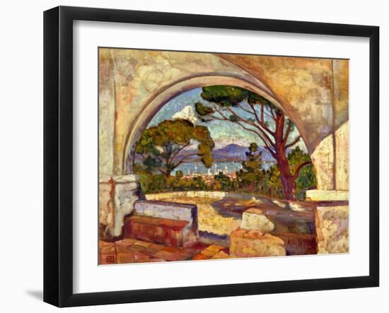 The Chapel of St, Anne, Saint Tropez, C. 1920-Theo van Rysselberghe-Framed Giclee Print