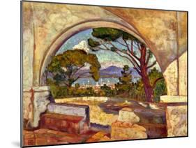 The Chapel of St, Anne, Saint Tropez, C. 1920-Theo van Rysselberghe-Mounted Giclee Print