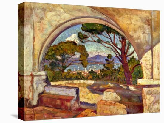The Chapel of St, Anne, Saint Tropez, C. 1920-Theo van Rysselberghe-Stretched Canvas