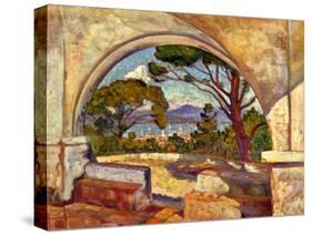 The Chapel of St, Anne, Saint Tropez, C. 1920-Theo van Rysselberghe-Stretched Canvas