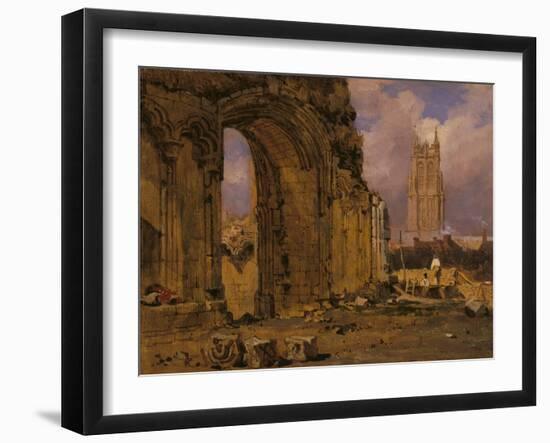 The Chapel of St Joseph of Arimathea, Glastonbury, from the South-East-Samuel Prout-Framed Giclee Print