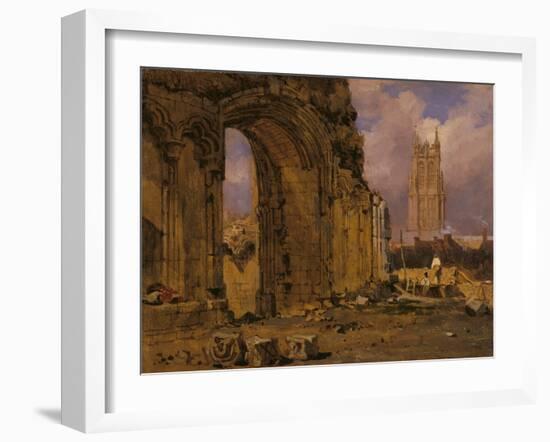 The Chapel of St Joseph of Arimathea, Glastonbury, from the South-East-Samuel Prout-Framed Giclee Print