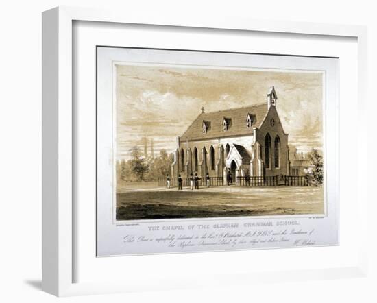 The Chapel of the Clapham Grammar School, London, C1850-W Sedgwick-Framed Giclee Print