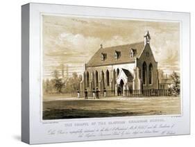 The Chapel of the Clapham Grammar School, London, C1850-W Sedgwick-Stretched Canvas