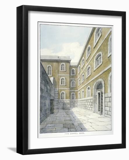 The Chapel Yard in Newgate Prison, Old Bailey, Newgate Prison, Old Bailey, City of London, 1840-Frederick Nash-Framed Giclee Print