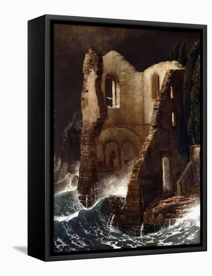 The Chapel-Arnold Bocklin-Framed Stretched Canvas