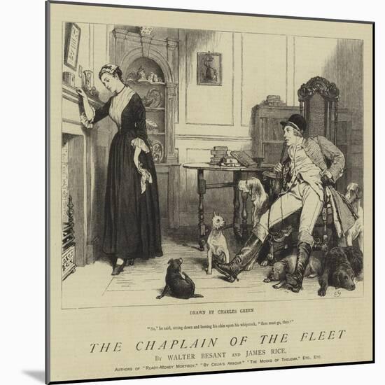 The Chaplain of the Fleet-Charles Green-Mounted Giclee Print