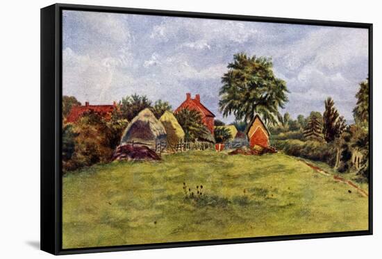 'The Chappells' cottage at Rolleston' by Kate Greenaway-Kate Greenaway-Framed Stretched Canvas