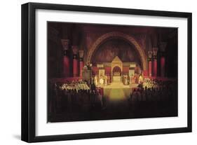 The Chapter Assembly of the Templars-Francois-Marius Granet-Framed Giclee Print