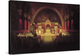 The Chapter Assembly of the Templars-Francois-Marius Granet-Stretched Canvas