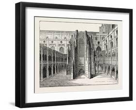 The Chapter House of Old St. Paul's from a View by Hollar London-null-Framed Giclee Print