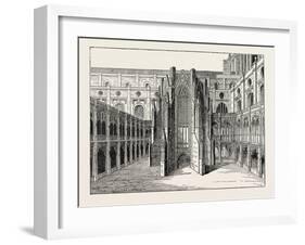 The Chapter House of Old St. Paul's from a View by Hollar London-null-Framed Giclee Print