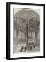 The Chapter-House, Salisbury Cathedral, Restored-null-Framed Giclee Print