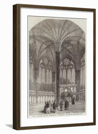 The Chapter-House, Salisbury Cathedral, Restored-null-Framed Giclee Print