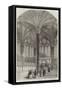 The Chapter-House, Salisbury Cathedral, Restored-null-Framed Stretched Canvas