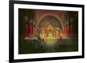 The Chapter of the Order of the Templars Held at Paris, 22nd April 1147, 1844-Francois-Marius Granet-Framed Giclee Print