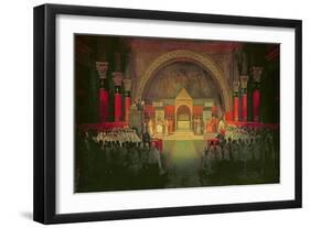 The Chapter of the Order of the Templars Held at Paris, 22nd April 1147, 1844-Francois-Marius Granet-Framed Giclee Print