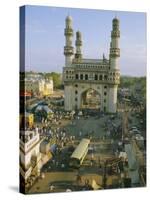 The Char Minar (Charminar) Triumphal Arch in Hyderabad, Andhra Pradesh, India-John Henry Claude Wilson-Stretched Canvas