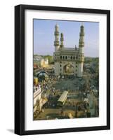 The Char Minar (Charminar) Triumphal Arch in Hyderabad, Andhra Pradesh, India-John Henry Claude Wilson-Framed Photographic Print