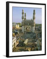 The Char Minar (Charminar) Triumphal Arch in Hyderabad, Andhra Pradesh, India-John Henry Claude Wilson-Framed Photographic Print