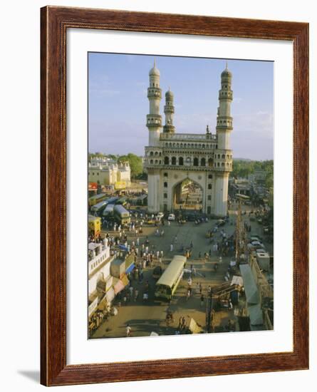 The Char Minar (Charminar) Triumphal Arch in Hyderabad, Andhra Pradesh, India-John Henry Claude Wilson-Framed Photographic Print