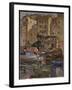 The Charcoal Boat, Camogli, Italy (Oil on Canvas)-Terence Cuneo-Framed Giclee Print