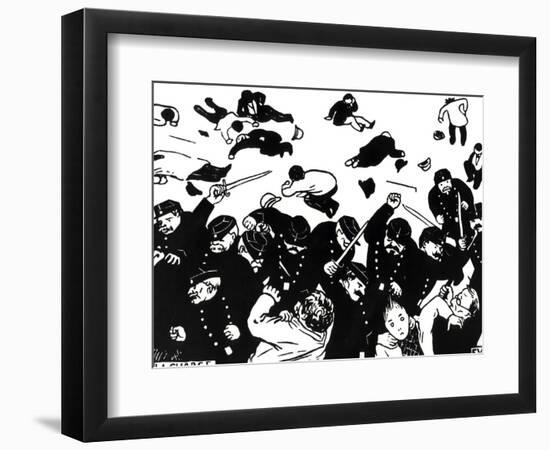 The Charge, 1893-Félix Vallotton-Framed Giclee Print