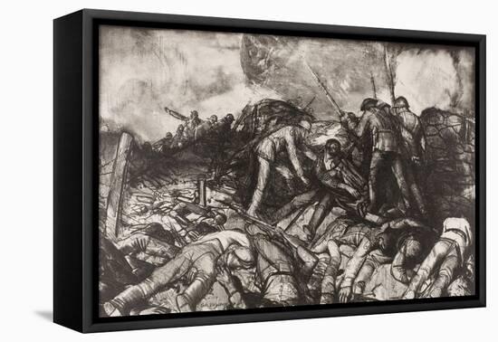 The Charge, 1918-George Wesley Bellows-Framed Stretched Canvas