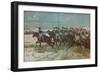 The Charge of the 10th Hussars at Benevente (Corunna Campaign), 1809', c1915-William Barnes Wollen-Framed Giclee Print