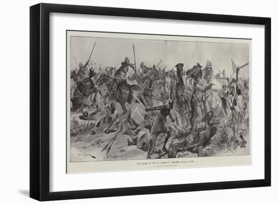 The Charge of the 21st Lancers at Omdurman, 2 September 1898-Richard Caton Woodville II-Framed Giclee Print