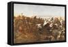 The Charge of the 21st Lancers at the Battle of Omdurman, 1898-Richard Caton Woodville-Framed Stretched Canvas