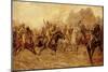 The Charge of the Bengal Lancers at Neuve Chapelle-George Derville Rowlandson-Mounted Giclee Print