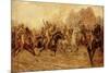 The Charge of the Bengal Lancers at Neuve Chapelle-George Derville Rowlandson-Mounted Premium Giclee Print