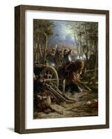 The Charge of the French Cuirassiers at Reichshof-Adolphe Yvon-Framed Giclee Print