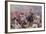 The Charge of the Heavy Brigade Against the French Cuirassiers at Waterloo, from 'British Battles…-Christopher Clark-Framed Giclee Print