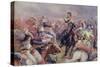 The Charge of the Heavy Brigade Against the French Cuirassiers at Waterloo, from 'British Battles…-Christopher Clark-Stretched Canvas