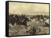 The Charge of the Heavy Brigade, Battle of Balaclava, 1854-Henri-Louis Dupray-Framed Stretched Canvas