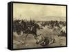 The Charge of the Heavy Brigade, Battle of Balaclava, 1854-Henri-Louis Dupray-Framed Stretched Canvas