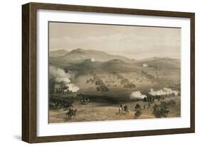 The Charge of the Light Brigade at the Battle of Balaclava, 25 October 1854, 19th Century-William Simpson-Framed Giclee Print