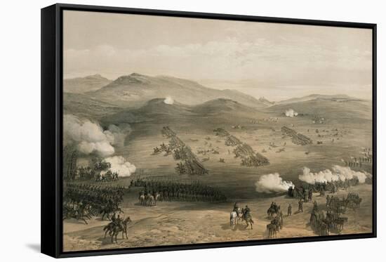 The Charge of the Light Brigade at the Battle of Balaclava, 25 October 1854, 19th Century-William Simpson-Framed Stretched Canvas