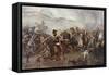 The Charge of the Light Brigade at the Battle of Balaclava on 25th October, 1854, Illustration…-Christopher Clark-Framed Stretched Canvas