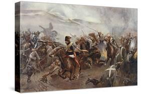 The Charge of the Light Brigade at the Battle of Balaclava on 25th October, 1854, Illustration…-Christopher Clark-Stretched Canvas