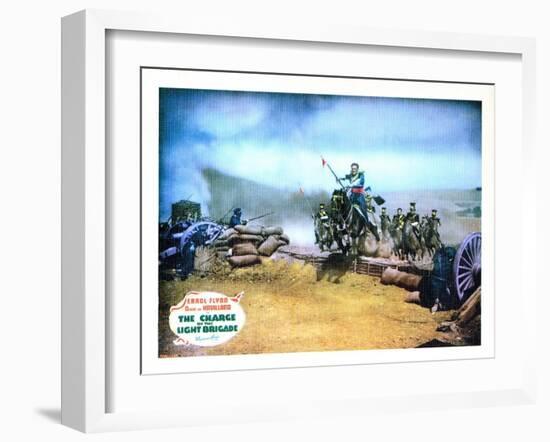 The Charge of the Light Brigade, Errol Flynn, 1936-null-Framed Photo