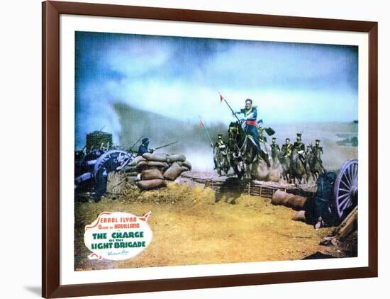 The Charge of the Light Brigade, Errol Flynn, 1936-null-Framed Photo