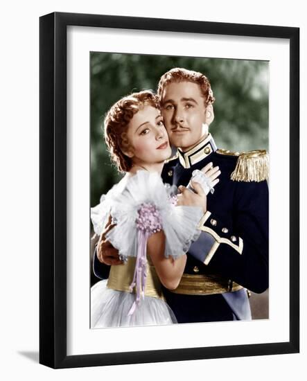 THE CHARGE OF THE LIGHT BRIGADE, from left: Olivia de Havilland, Errol Flynn, 1936-null-Framed Photo