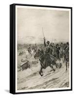 The Charge of the Light Brigade, into the Valley of Death!-Henri Dupray-Framed Stretched Canvas